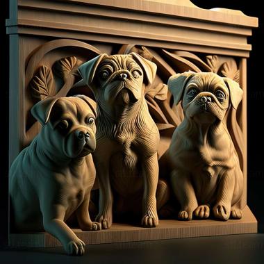 3D model dogs (STL)